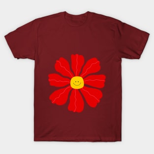 Smiley face flower T-Shirt